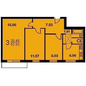 Планировка квартир в доме серии 1 515/9м - ремонт и отделка .